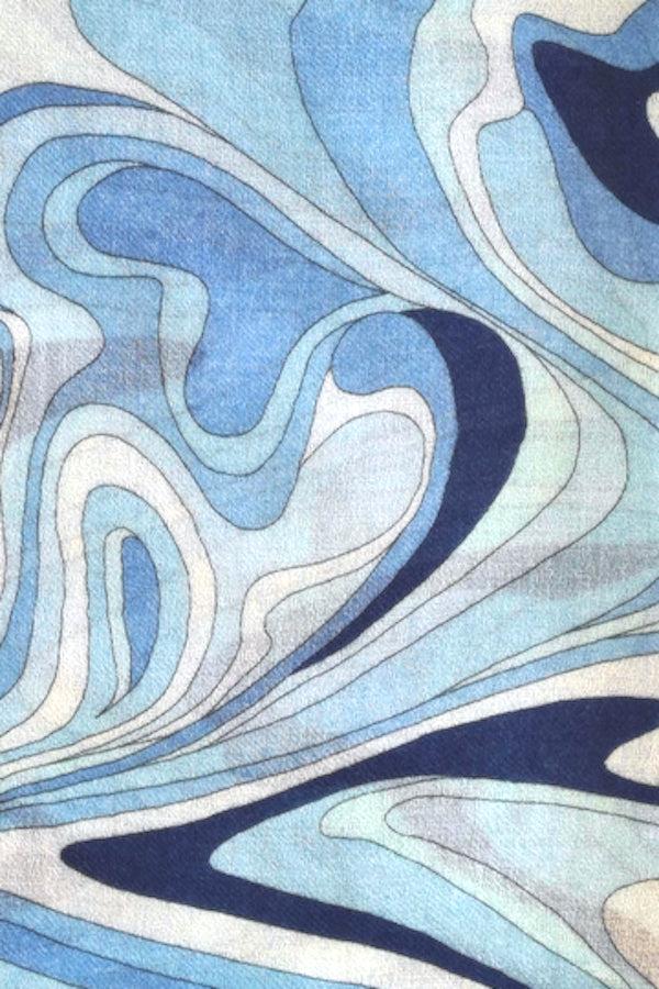 Richard Grand 80% CACHEMIRE 20% SOIE SUPERFIN IMPRIMÉ COL BATEAU 77200/22MLST565