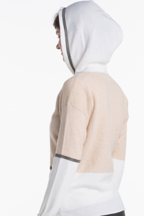 Richard Grand CARDIGAN À CAPUCHE 100 % CACHEMIRE. 19572/425ML