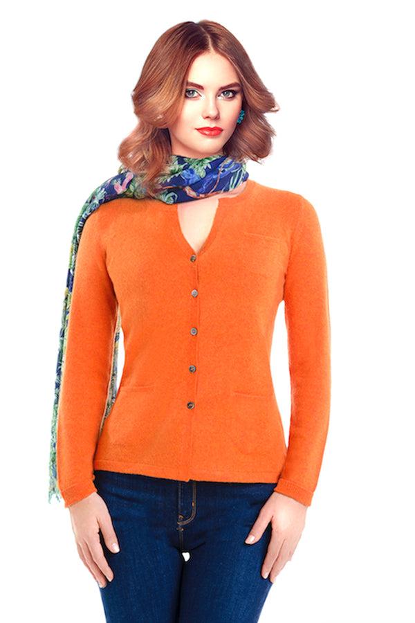 richard grand CARDIGAN COL ROND UNI FEMME 100% CACHEMIRE. 10207/40MLUNI