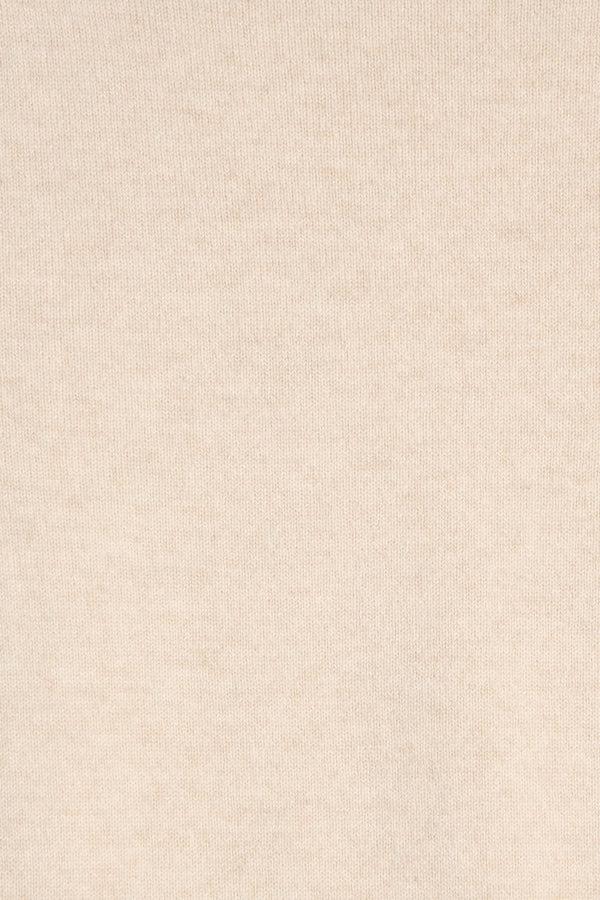 Richard Grand CARDIGAN EN MAILLE ANGLAISE À COL CHÂLE EN CACHEMIRE. D-2125/19-46ML CRÈME