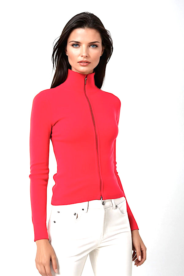 richard grand CARDIGAN ZIPPÉ CACHEMIRE UNI. 12073/43ML