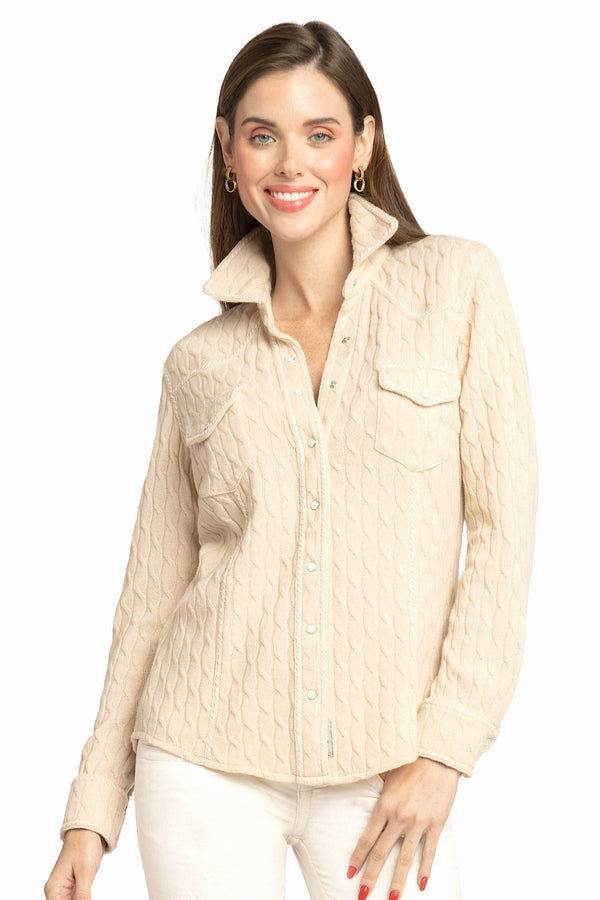 richard grand CHEMISE À TORSADES ET SURPIQÛRES EN MAILLE 100% CACHEMIRE. D-25505/70ML