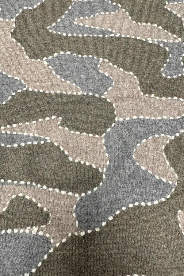 Richard Grand COL ROND CAMOUFLAGE TON SUR TON. D-25012/20ML KAKI