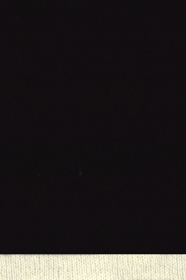 Richard Grand ÉCHARPE CACHEMIRE. D-24076/16 NOIR-BLANC