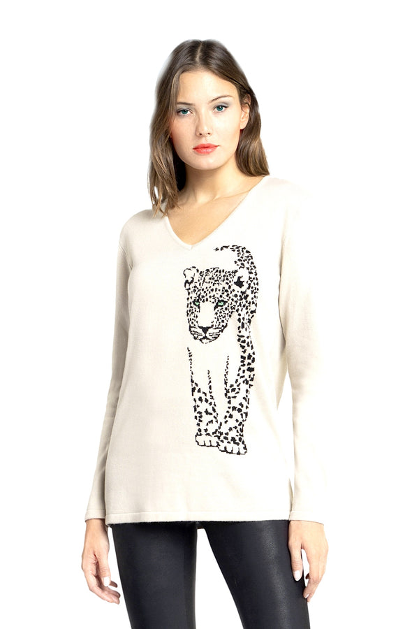 richard grand PANTHER CACHEMIRE COL V. D-2519/10ML DIR LT BEIGE richard grand PANTHER CACHEMIRE COL V. D-2519/10ML DIR LT BEIGE