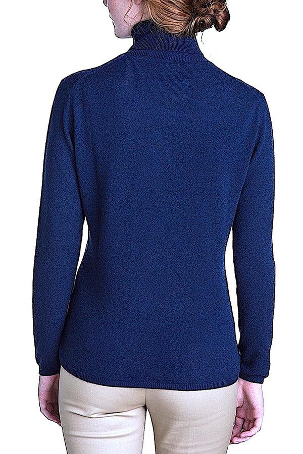 Richard Grand PULL AJUSTÉ À COL ROULÉ EN CACHEMIRE UNI. 12073/30ML LT BLUE