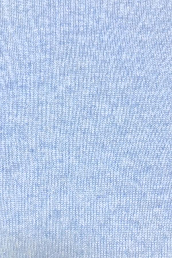 Richard Grand PULL ARAN EN CACHEMIRE À COL ROULÉ. D-22006/30ML BLEU CIEL