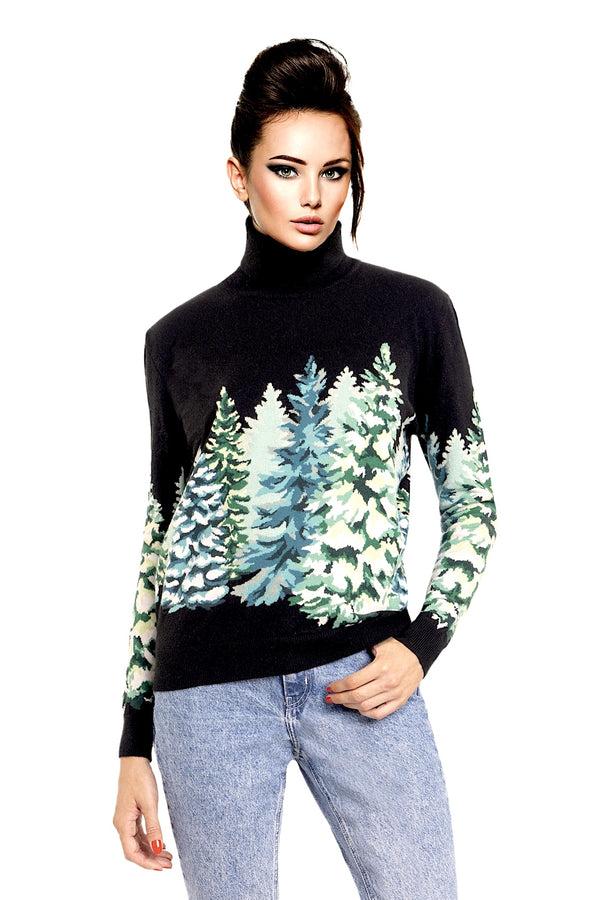 richard grand PULL COL ROULÉ "SAPINS" INTARSIA 100% CACHEMIRE richard grand PULL COL ROULÉ "SAPINS" INTARSIA 100% CACHEMIRE