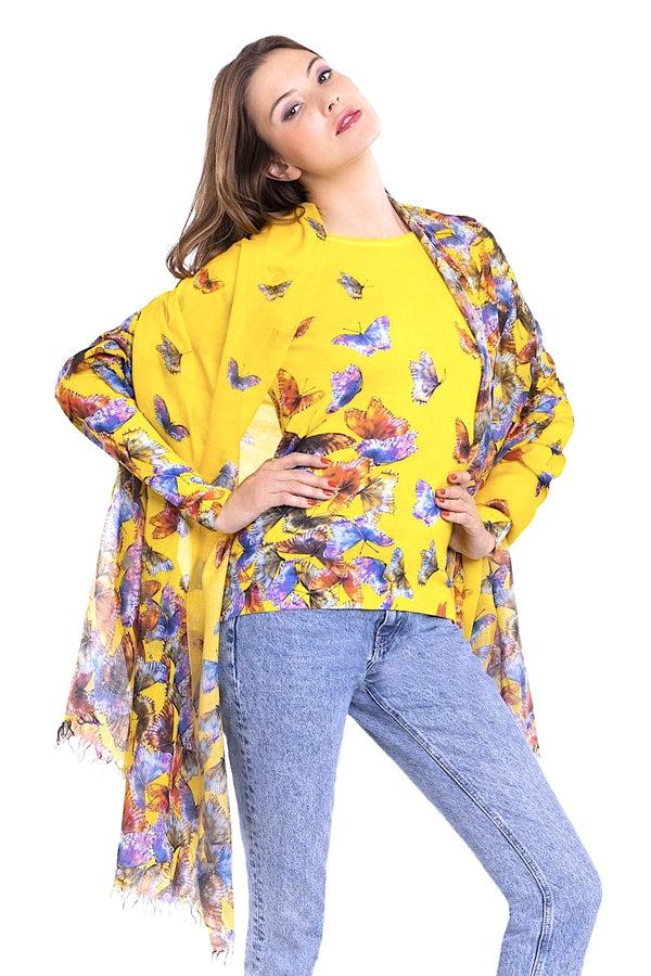 richard grand PULL EXTRAFIN COL BATEAU IMPRIMÉ 80% CACHEMIRE 20% SOIE