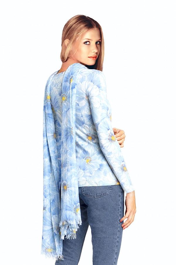 richard grand PULL EXTRAFIN COL ROND IMPRIMÉ 80% CACHEMIRE 20% SOIE richard grand PULL EXTRAFIN COL ROND IMPRIMÉ 80% CACHEMIRE 20% SOIE