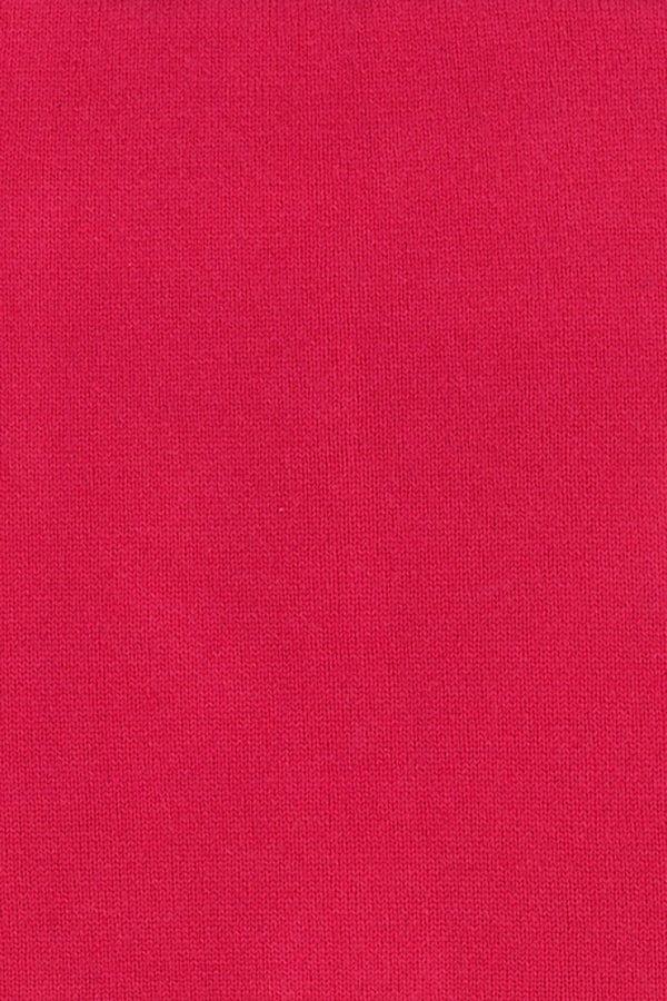 Richard Grand T-SHIRT AJUSTÉ EN CACHEMIRE UNI. 12073/20ML ROUGE CORAIL