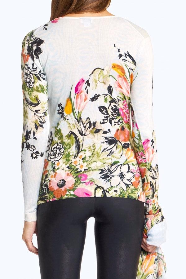 Richard Grand T-SHIRT IMPRIMÉ SUPER FIN 80 % CACHEMIRE 20 % SOIE. 77200/20MLST447