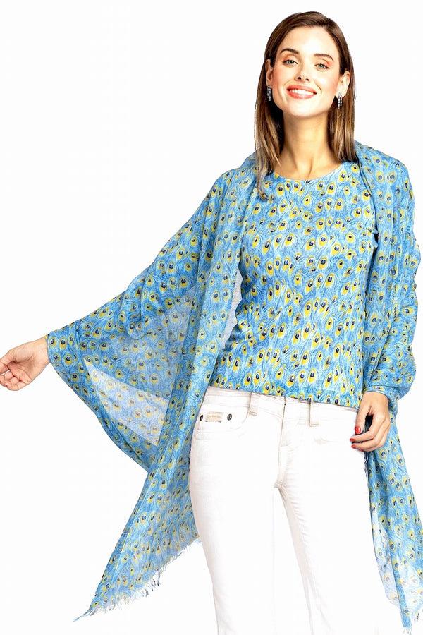 richard grand T-SHIRT IMPRIMÉ SUPER FIN 80 % CACHEMIRE 20 % SOIE. 77200/20MLST545