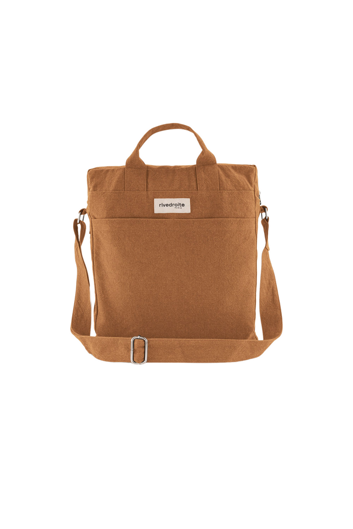 Rive Droite Achille Le Nouveau City Bag Coton Recyclé Camel