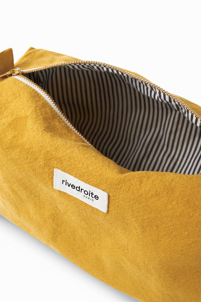 Rive Droite Alma La Trousse De Toilette Maternité Coton Recyclé Moutarde