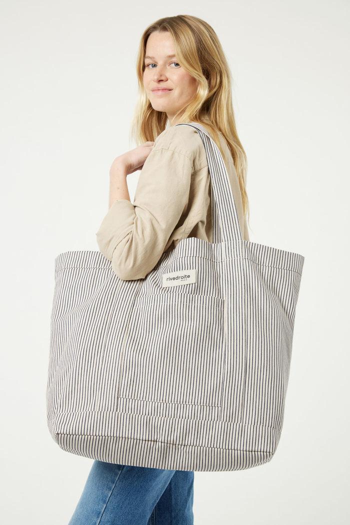 Rive Droite Amelot Le Sac Cabas Coton Recyclé Écume