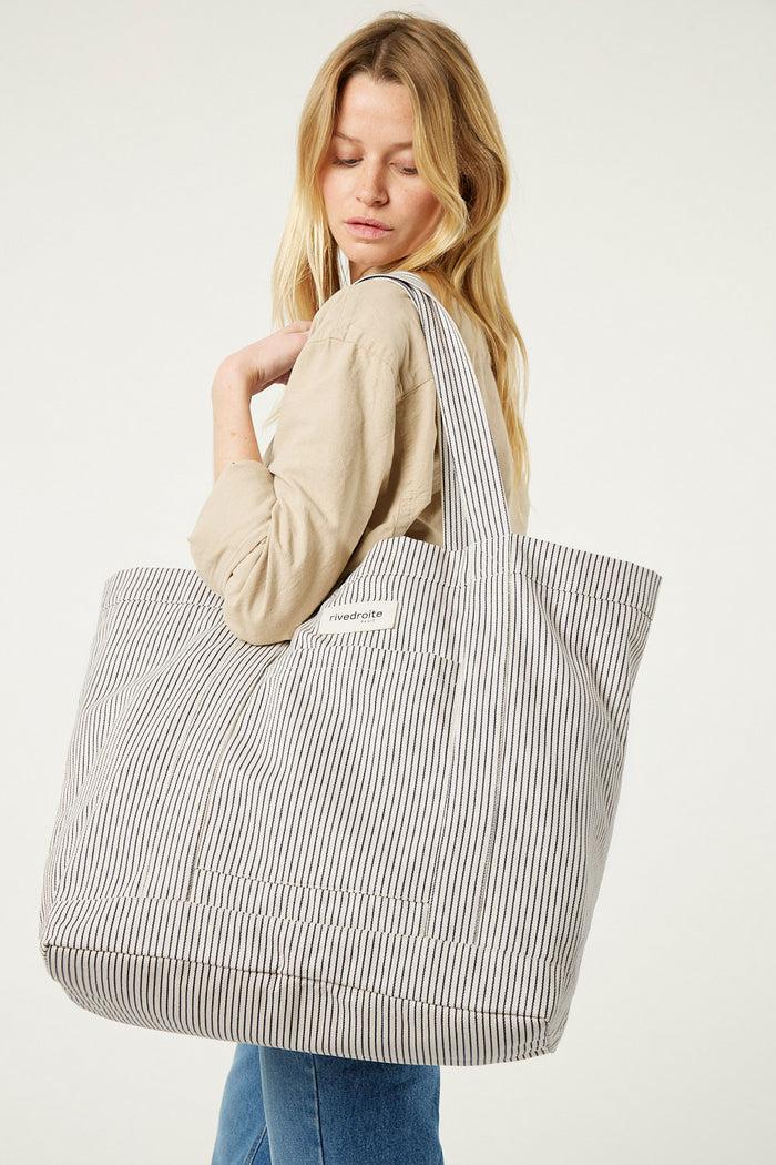 Rive Droite Amelot Le Sac Cabas Coton Recyclé Écume
