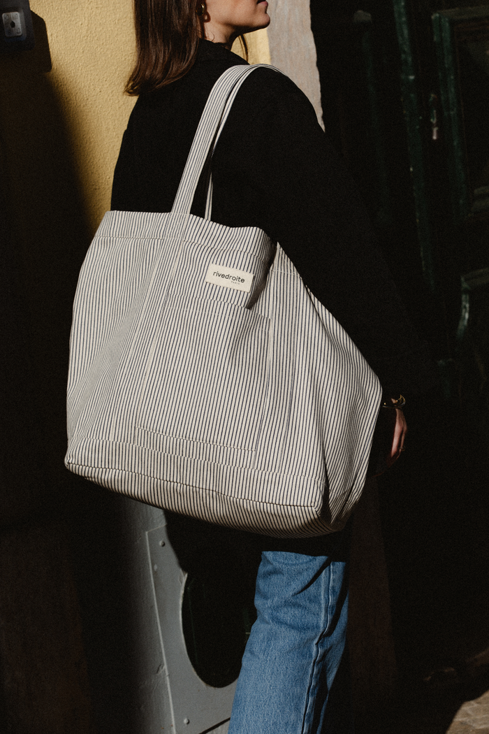 rive droite Amelot le sac cabas Coton recyclé Écume