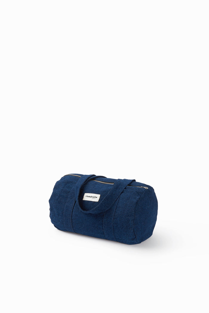Rive Droite Ballu Le Petit Sac Polochon Denim Brut Upcyclé