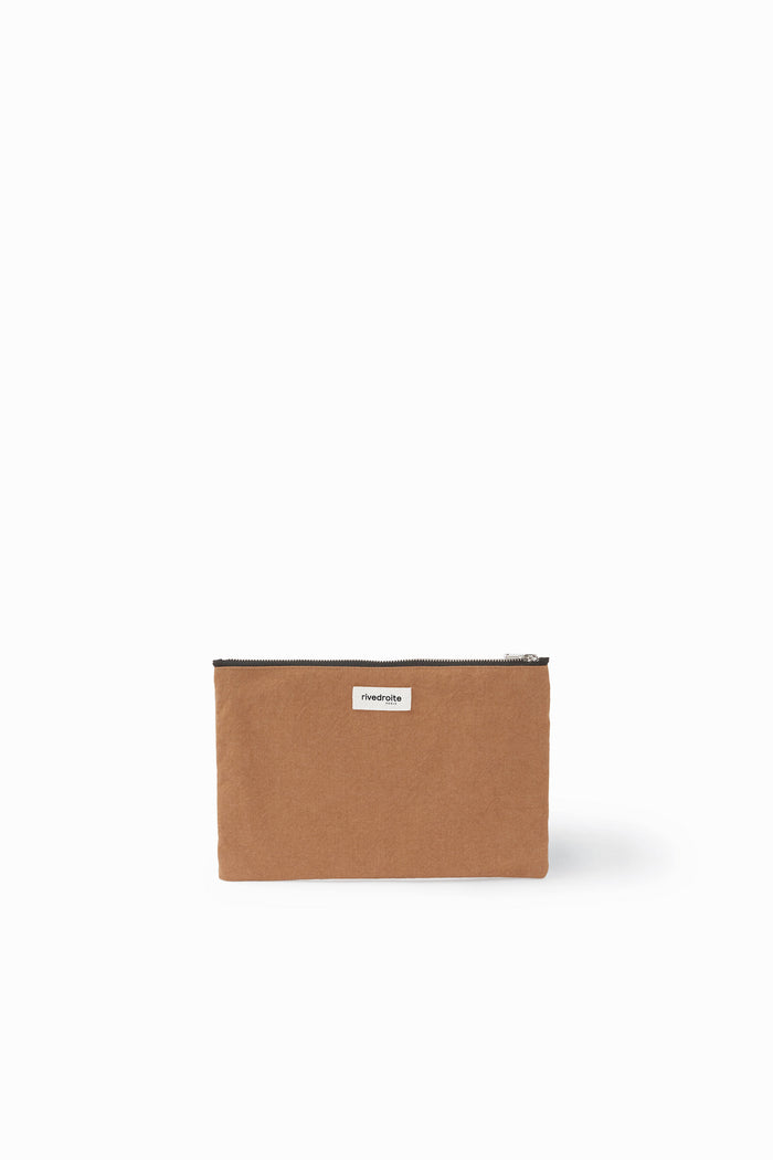 Rive Droite Barbette Medium La Pochette Coton Recyclé Camel