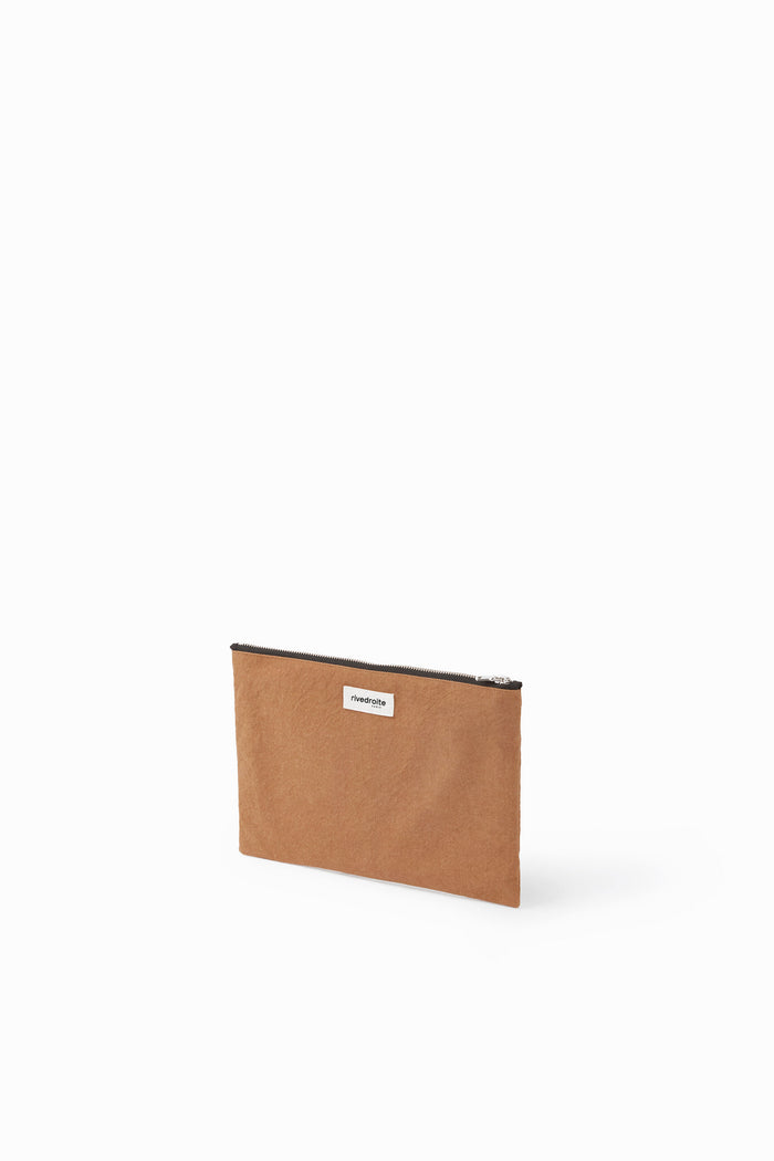 Rive Droite Barbette Medium La Pochette Coton Recyclé Camel