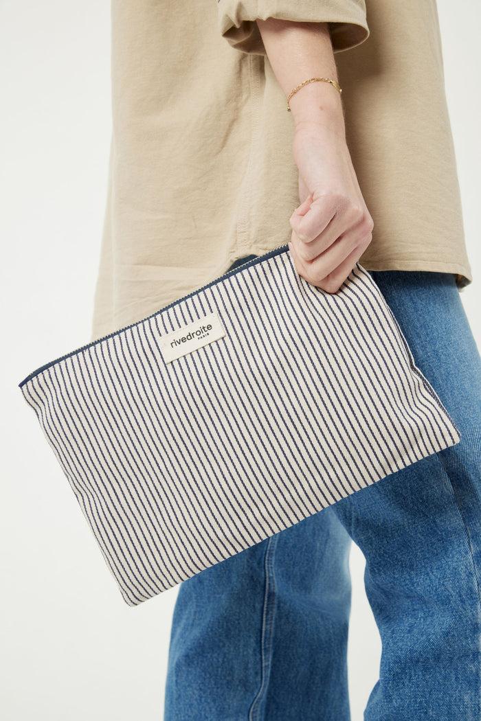 Rive Droite Barbette Medium La Pochette Coton Recyclé Écume