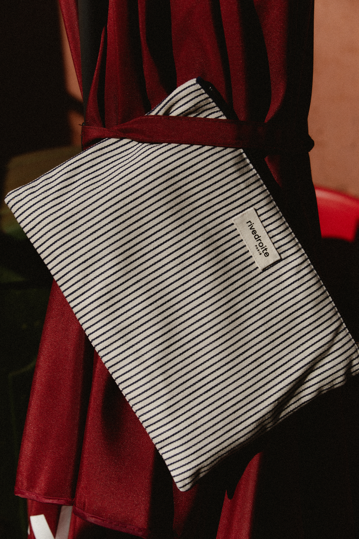 rive droite Barbette medium la pochette Coton recyclé Écume