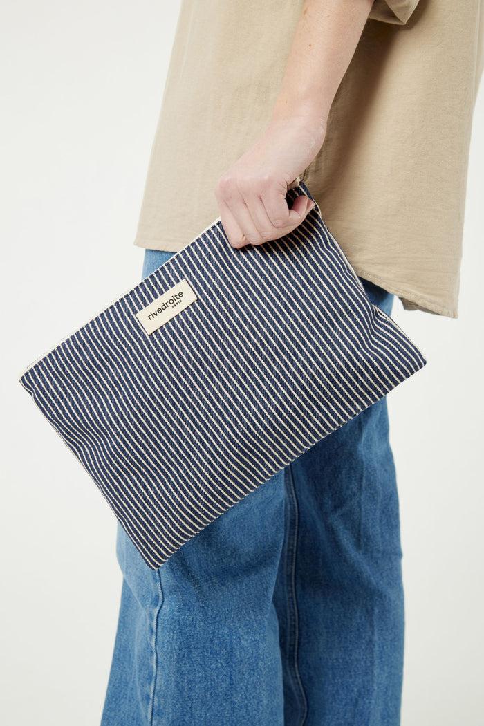 Rive Droite Barbette Medium La Pochette Coton Recyclé Océan
