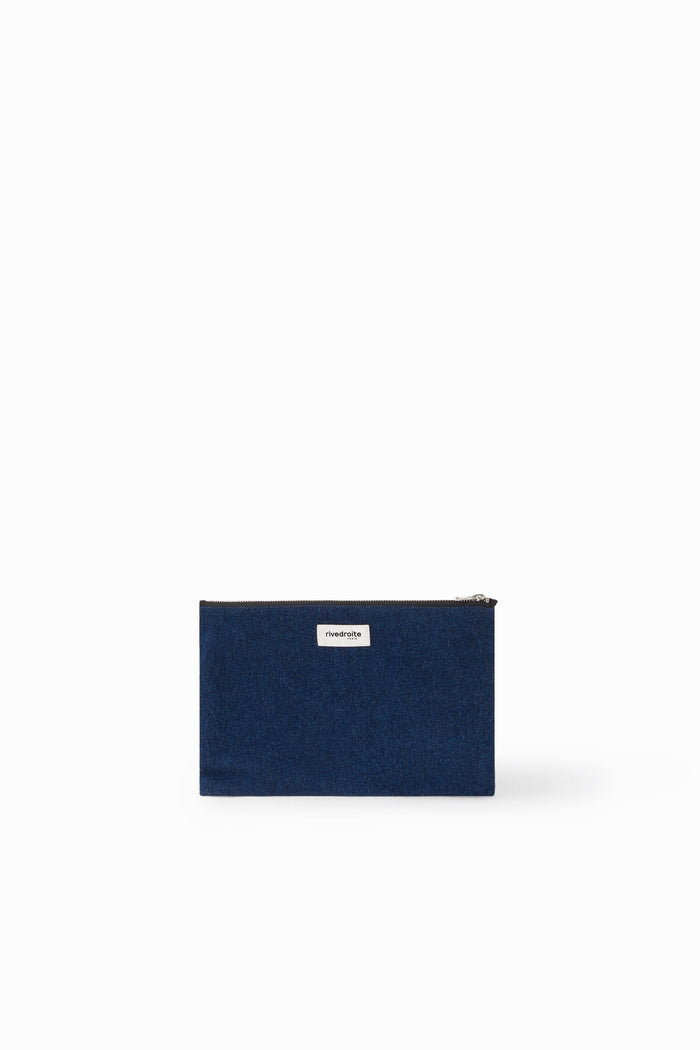 Rive Droite Barbette Medium La Pochette Denim Brut Upcyclé