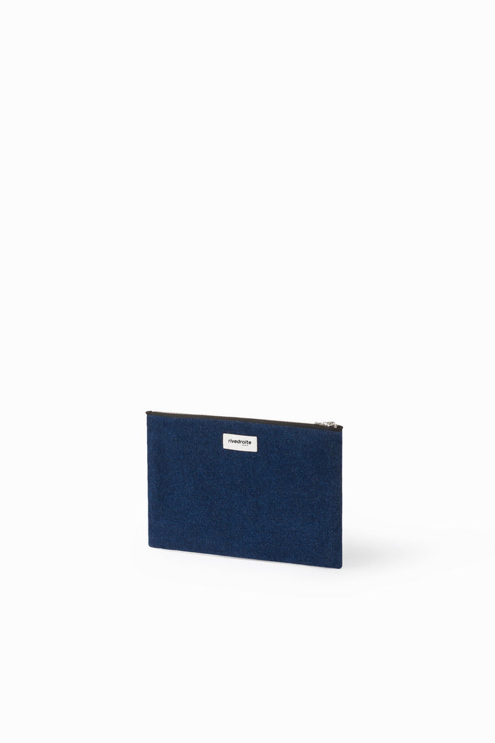 Rive Droite Barbette Medium La Pochette Denim Brut Upcyclé