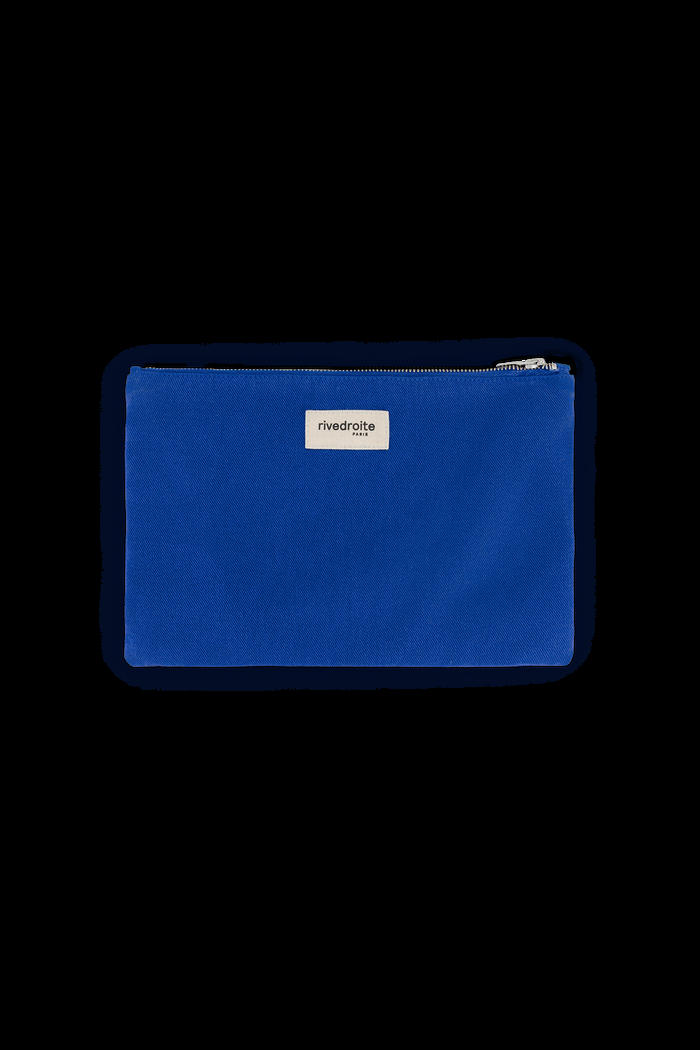 Rive Droite Barbette Medium La Pochette Sergé De Coton Venice Blue