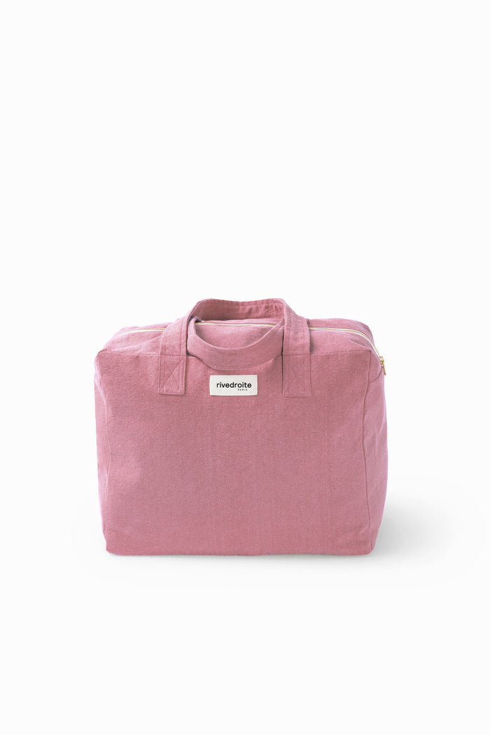 Rive Droite Célestins Le Sac 24 Heures Coton Recyclé Bois De Rose