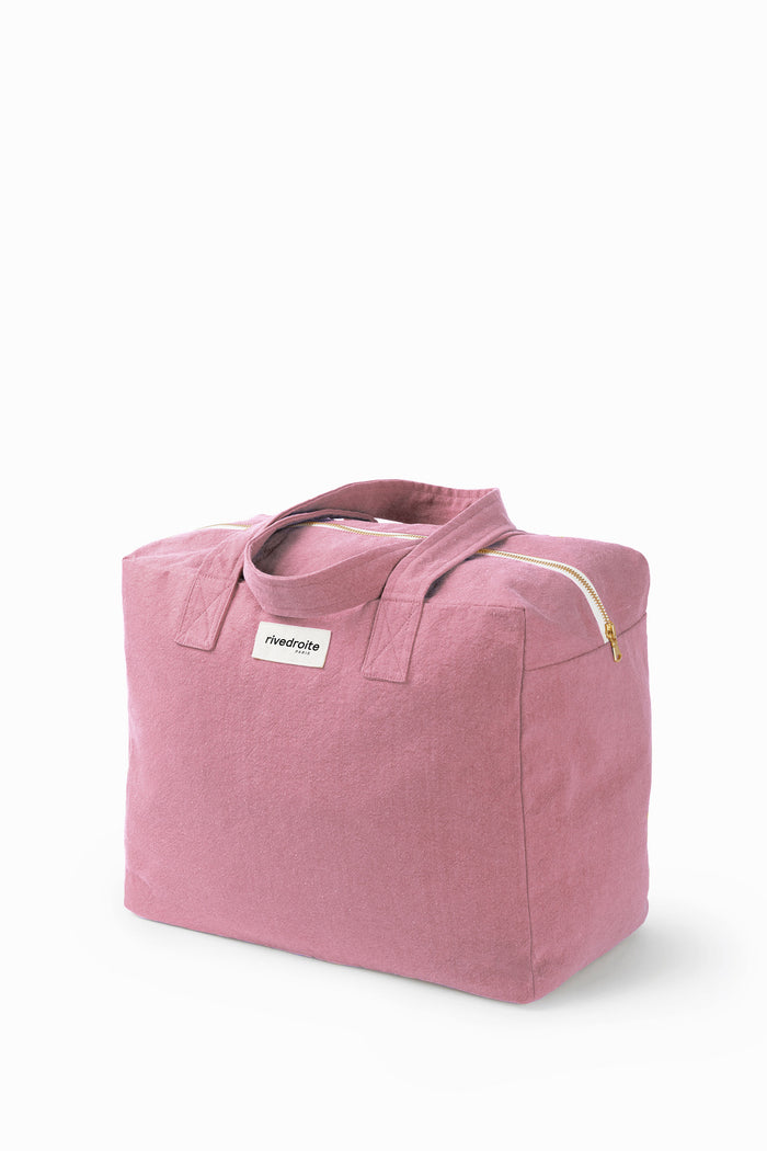 Rive Droite Célestins Le Sac 24 Heures Coton Recyclé Bois De Rose