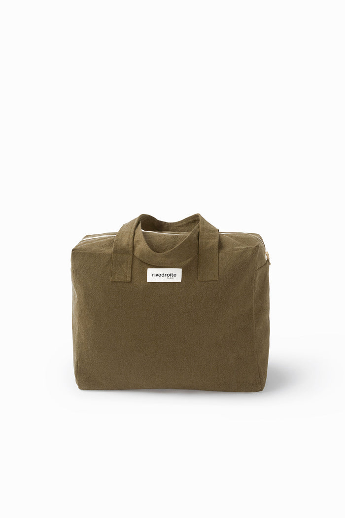 Rive Droite Célestins Le Sac 24 Heures Coton Recyclé Kaki