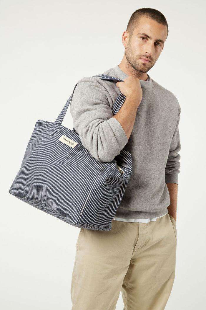 Rive Droite Célestins Le Sac 24 Heures Coton Recyclé Océan