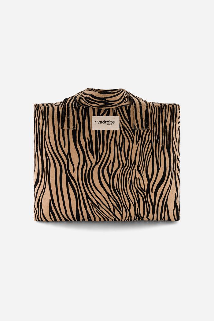 Rive Droite Célestins Le Sac 24 Heures Coton Recyclé Zèbre
