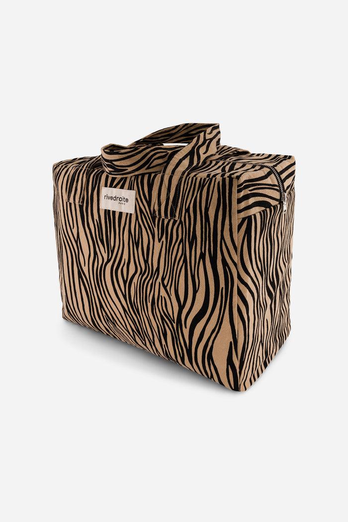 Rive Droite Célestins Le Sac 24 Heures Coton Recyclé Zèbre