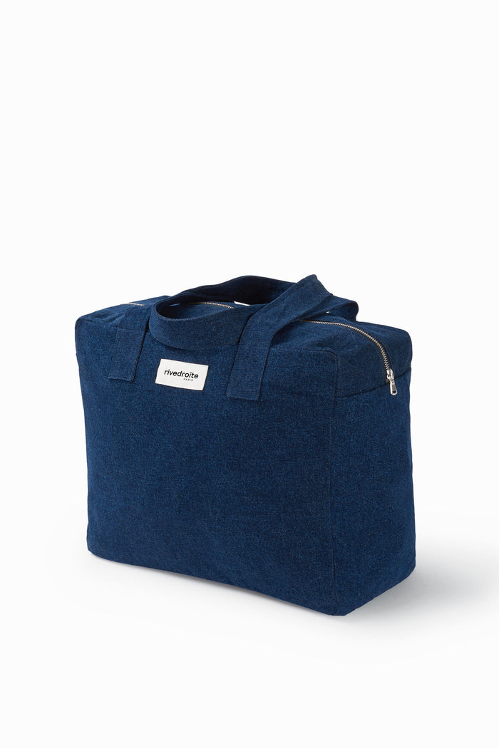 Rive Droite Célestins Le Sac 24 Heures Denim Brut Upcyclé