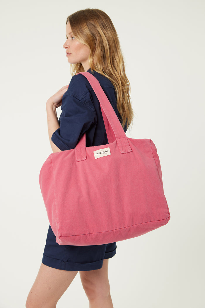 Rive Droite Célestins Le Sac 24 Heures Sergé De Coton Melrose Pink