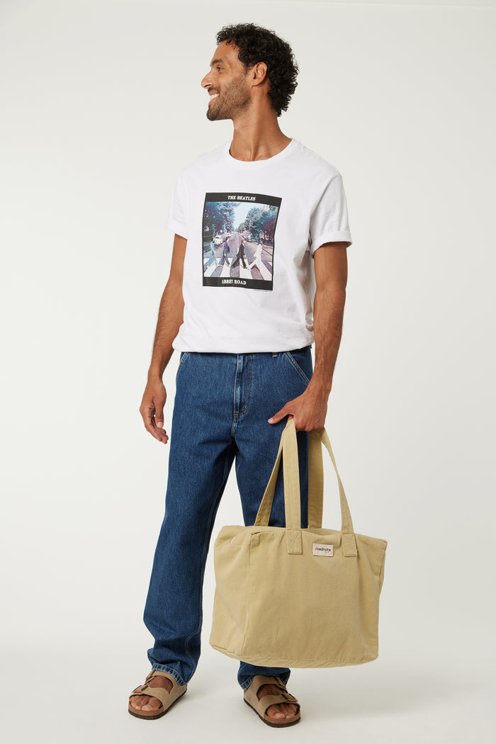 rive droite Célestins le sac 24 heures Sergé de coton Santa Monica Beige