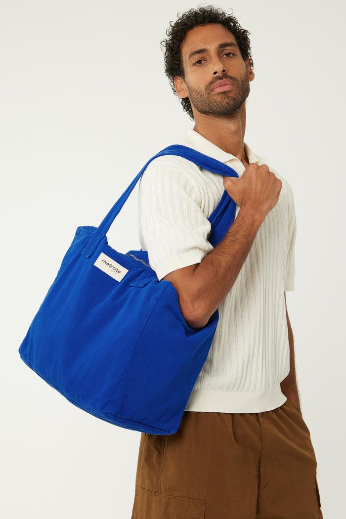 Rive Droite Célestins Le Sac 24 Heures Sergé De Coton Venice Blue