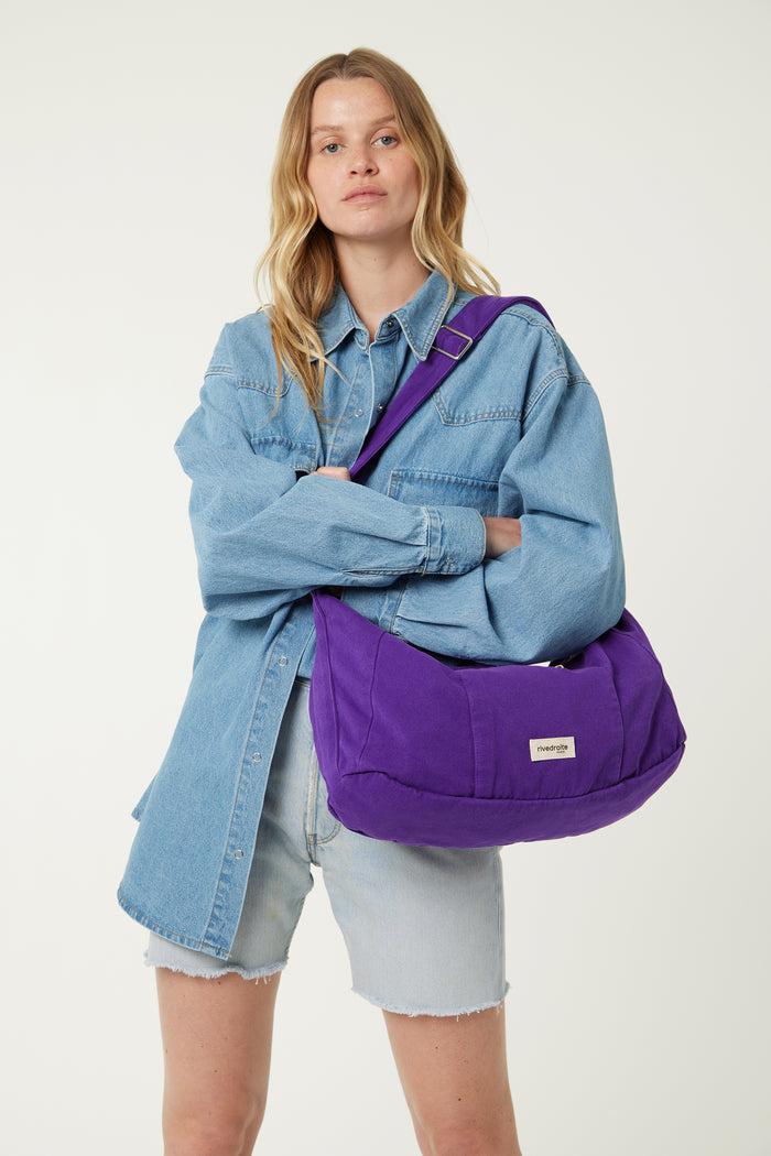 Rive Droite Charlot Le Sac Crossbody Sergé De Coton Malibu Purple