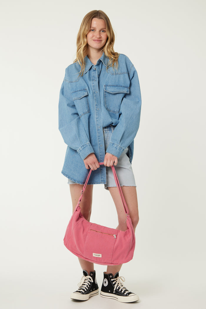 Rive Droite Charlot Le Sac Crossbody Sergé De Coton Melrose Pink