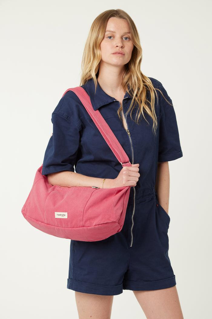 Rive Droite Charlot Le Sac Crossbody Sergé De Coton Melrose Pink