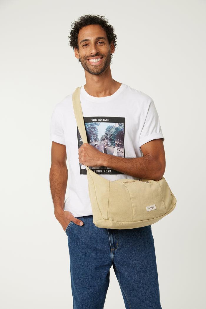 Rive Droite Charlot Le Sac Crossbody Sergé De Coton Santa Monica Beige