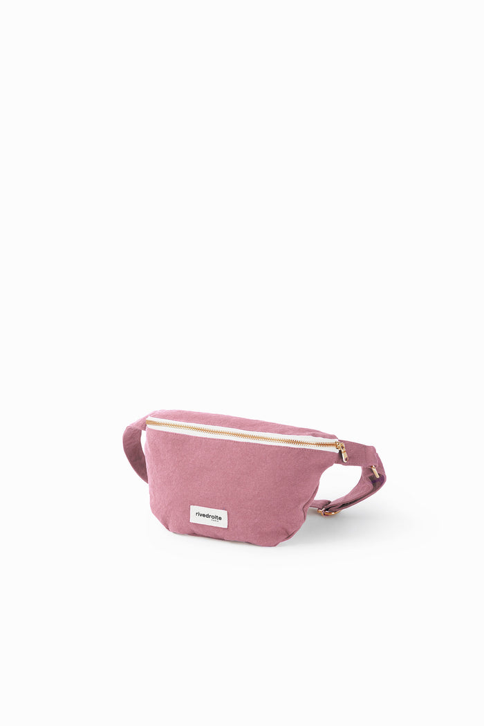 Rive Droite Custine Le Sac Banane Coton Recyclé Bois De Rose