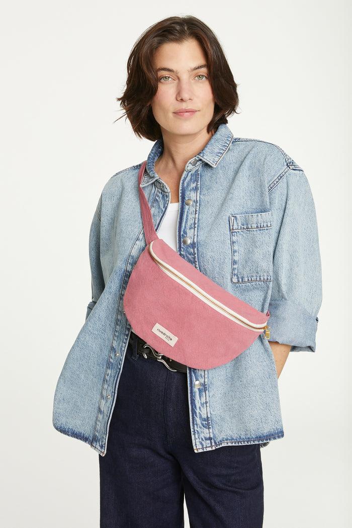 rive droite Custine le sac banane Coton recyclé bois de rose