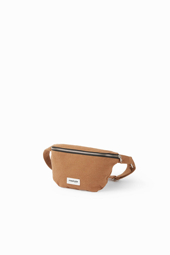 Rive Droite Custine Le Sac Banane Coton Recyclé Camel