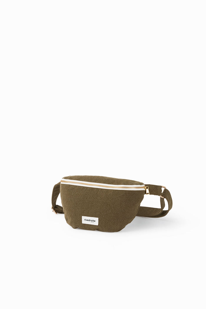 Rive Droite Custine Le Sac Banane Coton Recyclé Kaki