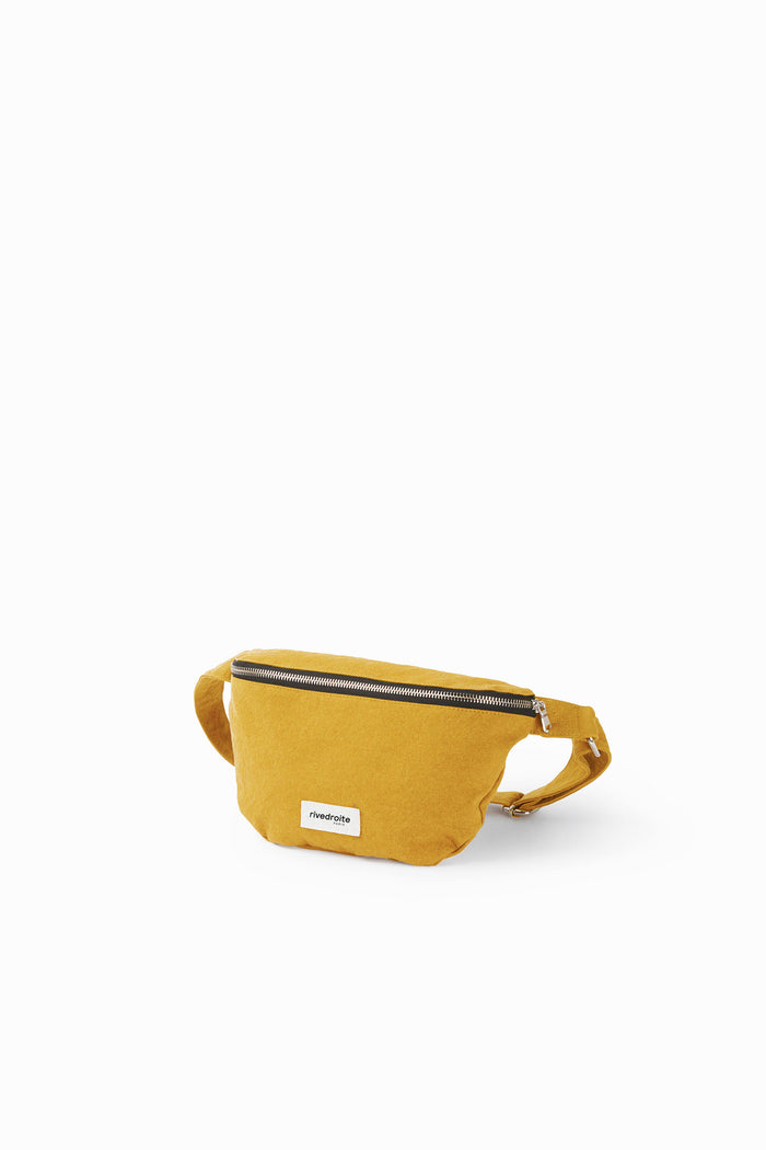 Rive Droite Custine Le Sac Banane Coton Recyclé Moutarde